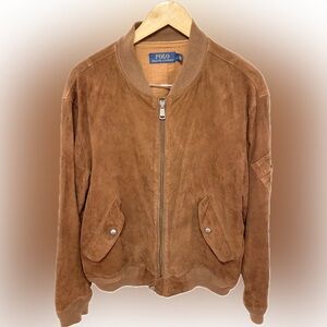Polo Ralph Lauren Men’s Suede Bomber Jacket, Size Large